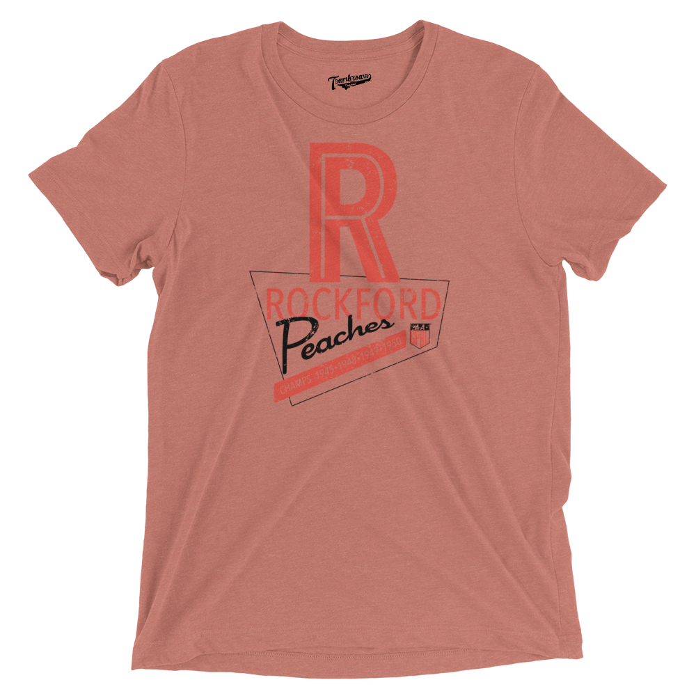Rockford Peaches Champions - Triblend Unisex T-Shirt | Officially Licensed - AAGPBL