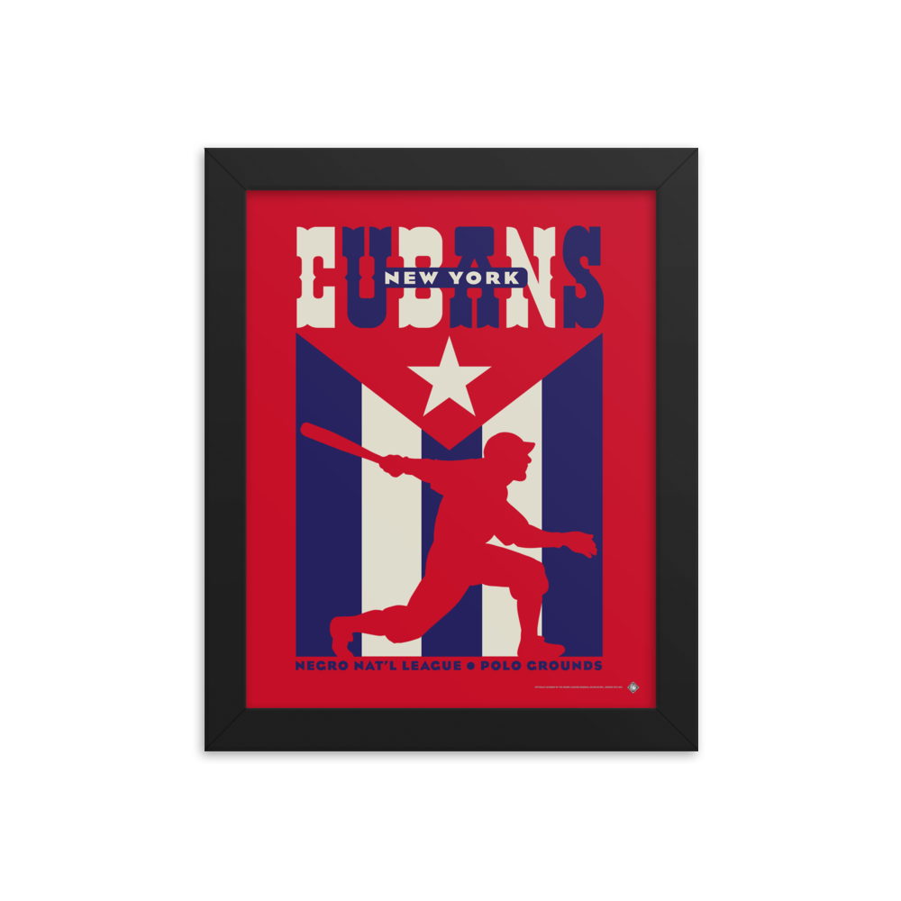 NNL New York Cubans - Giclée-Print Framed | Officially Licensed - NLBM