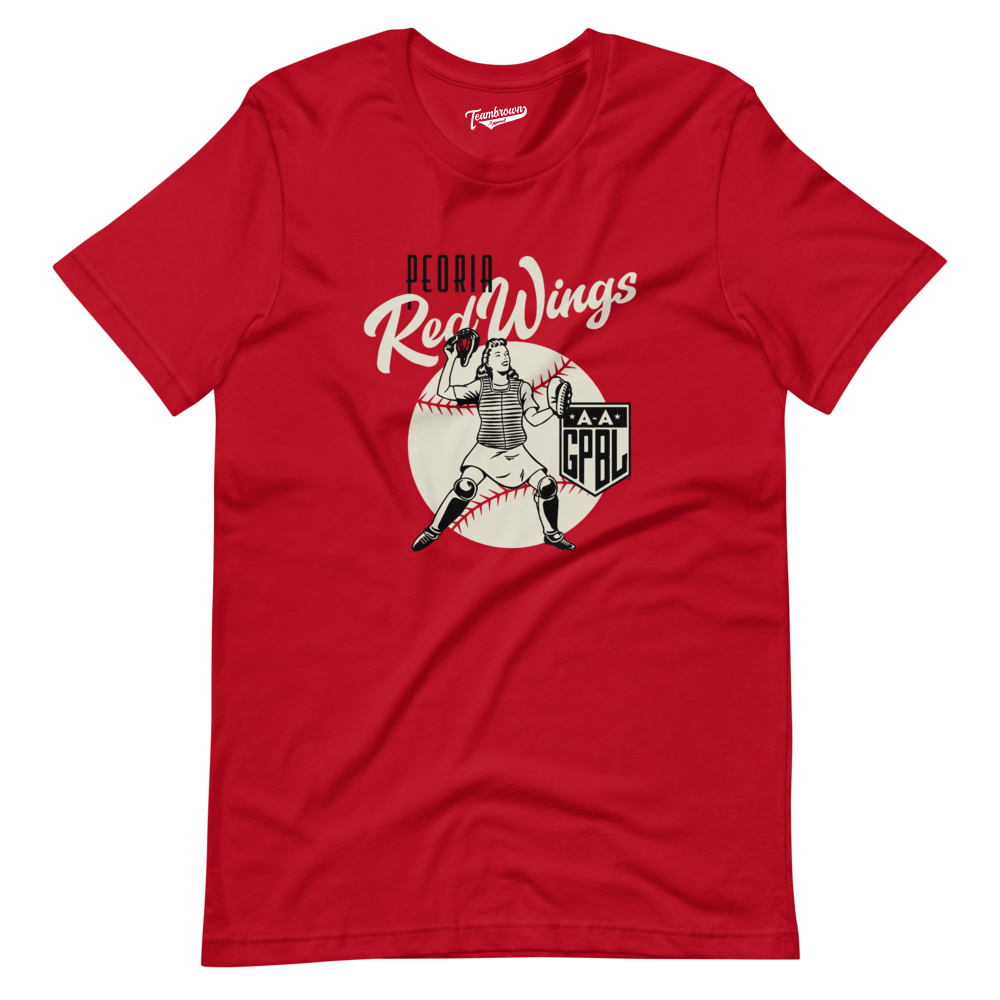 Diamond - Peoria Redwings - Unisex T-Shirt | Officially Licensed - AAGPBL