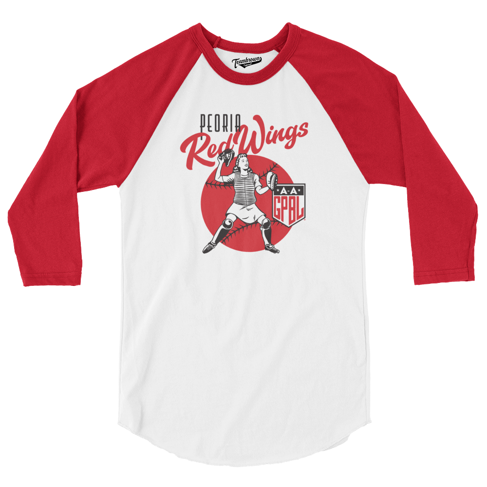 Diamond - Peoria Redwings - Baseball Shirt | Officially Licensed - AAGPBL