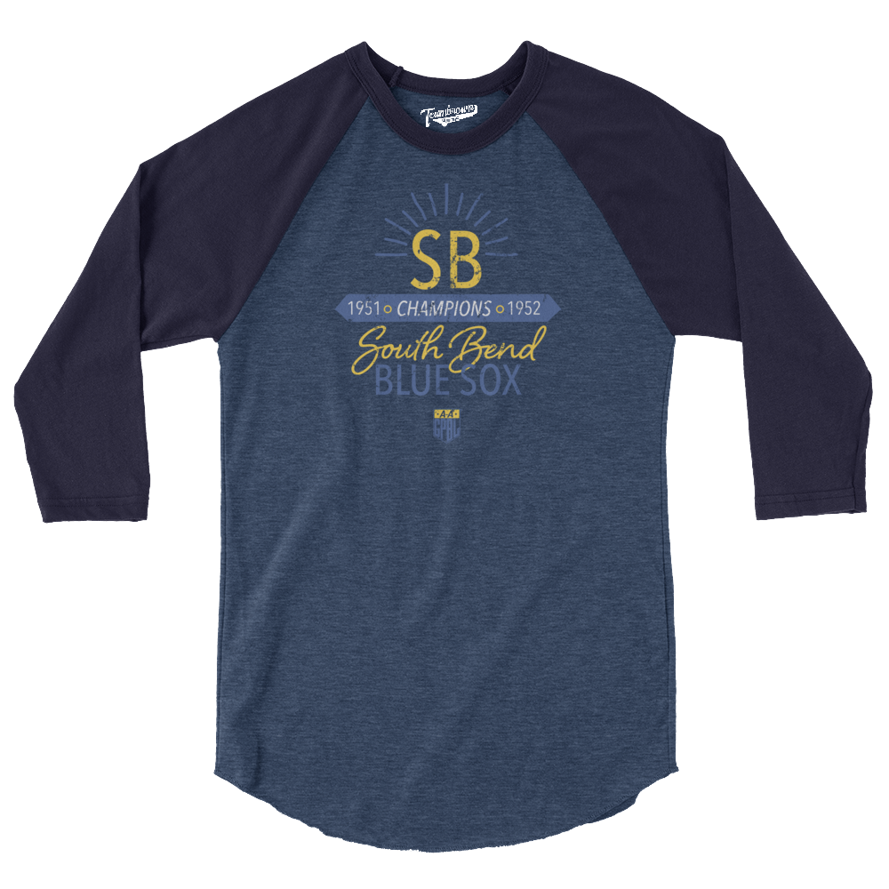 South Bend Blue Sox Champions - Unisex Baseball Shirt | Officially Licensed - AAGPBL