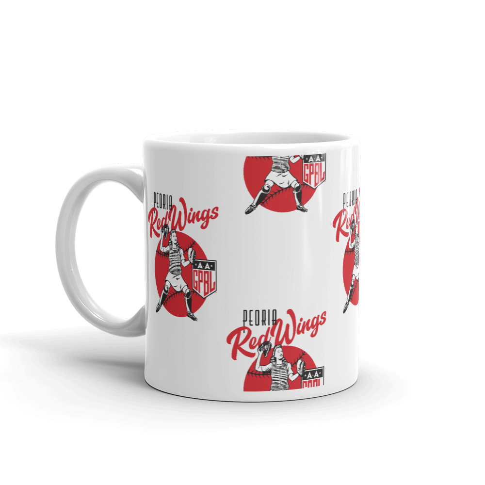 Diamond - Peoria Redwings - WOTD 11oz Mug | Officially Licensed - AAGPBL
