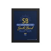 South Bend Blue Sox Champions - Giclée-Print Framed | Officially Licensed - AAGPBL