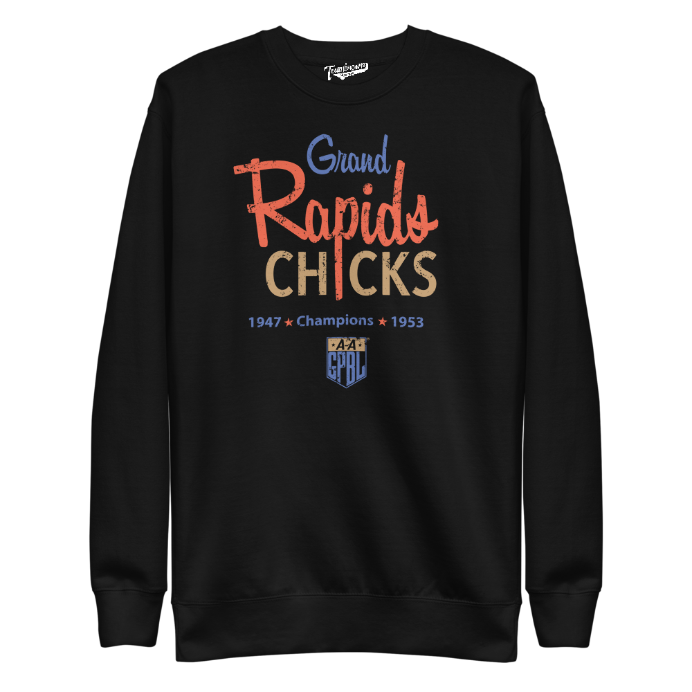 Grand Rapids Chicks Champions - Pullover Crewneck | Officially Licensed - AAGPBL