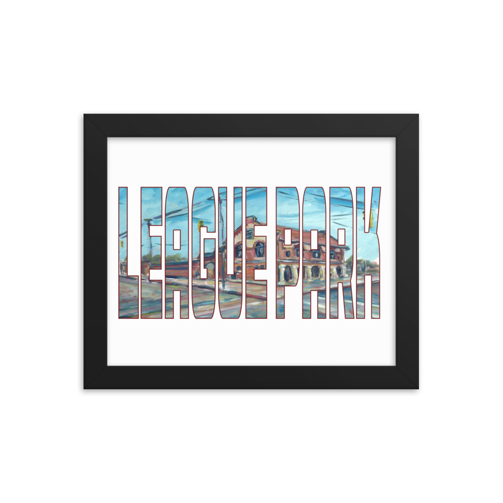 League Park by Andy Brown - Giclée-Print Framed | Officially Licensed