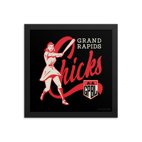 WOTD Grand Rapids Chicks - Giclée-Print Framed | Officially Licensed - AAGPBL