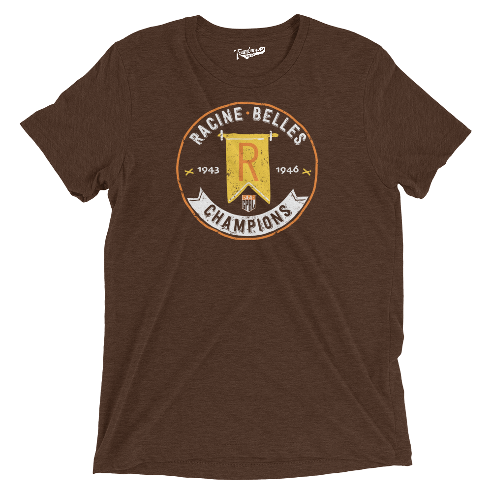 Racine Belles Champions - Triblend Unisex T-Shirt | Officially Licensed - AAGPBL