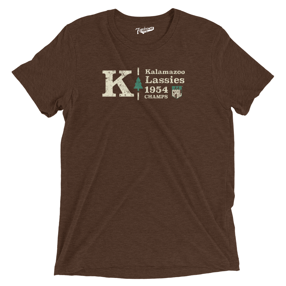 Kalamazoo Lassies Champions - Triblend Unisex T-Shirt | Officially Licensed - AAGPBL