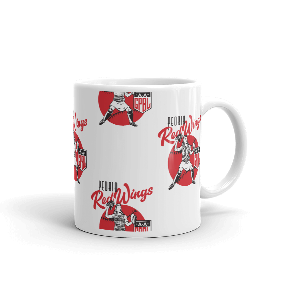 Diamond - Peoria Redwings - WOTD 11oz Mug | Officially Licensed - AAGPBL