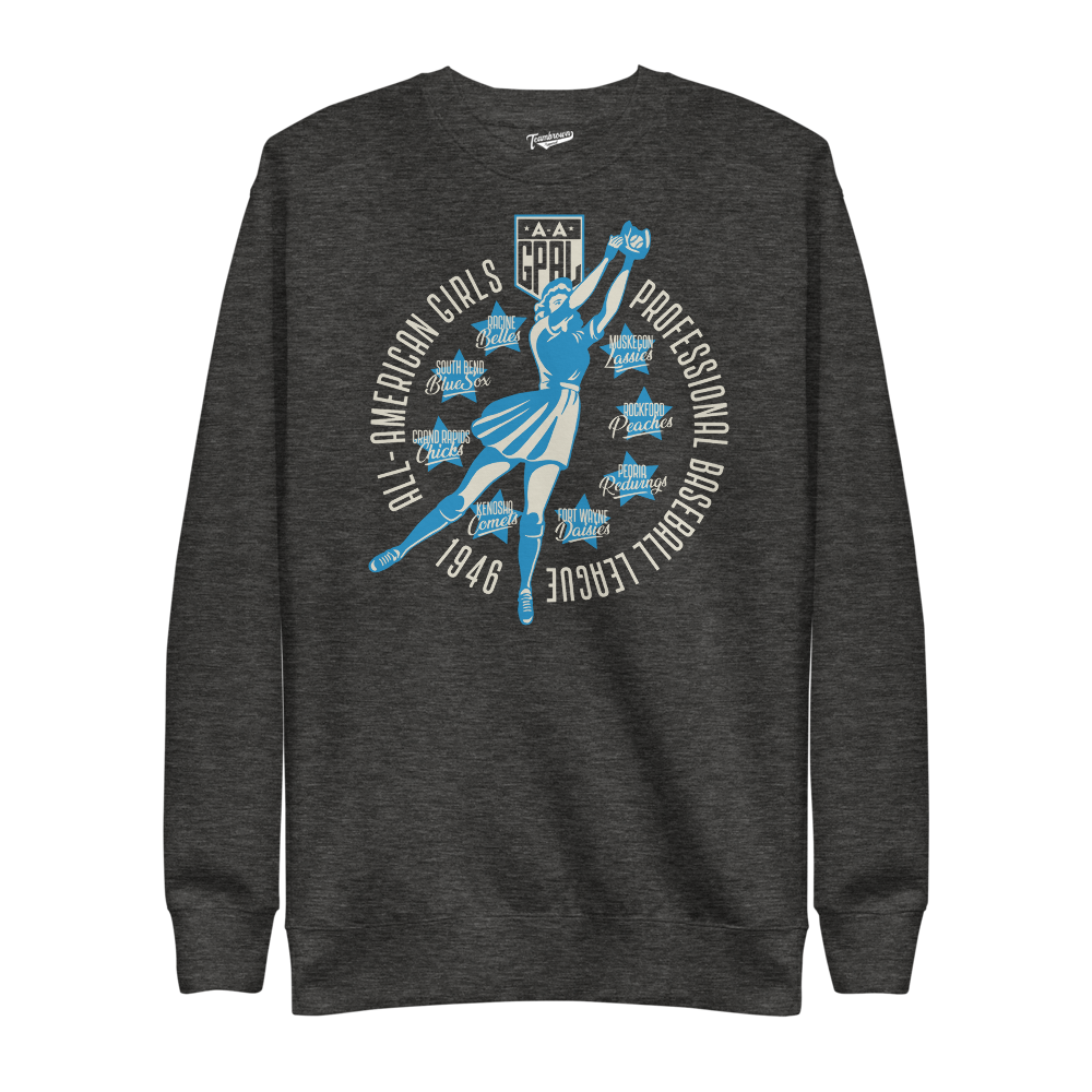 Diamond - AAGPBL 1946 - Unisex Fleece Pullover Crewneck | Officially Licensed - AAGPBL