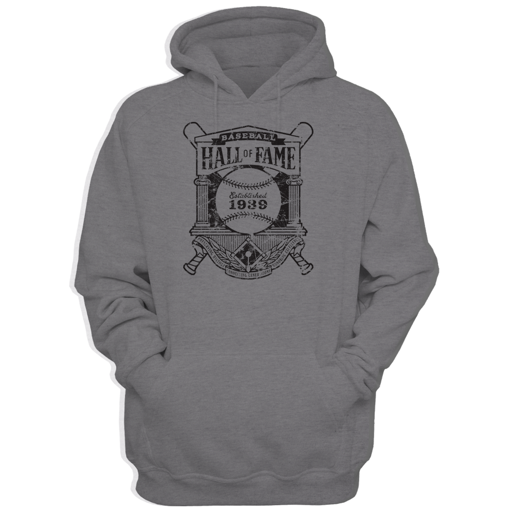 Baseball Hall of Fame Crest Logo - Unisex Premium Hoodie | Officially Licensed - National Baseball Hall of Fame and Museum