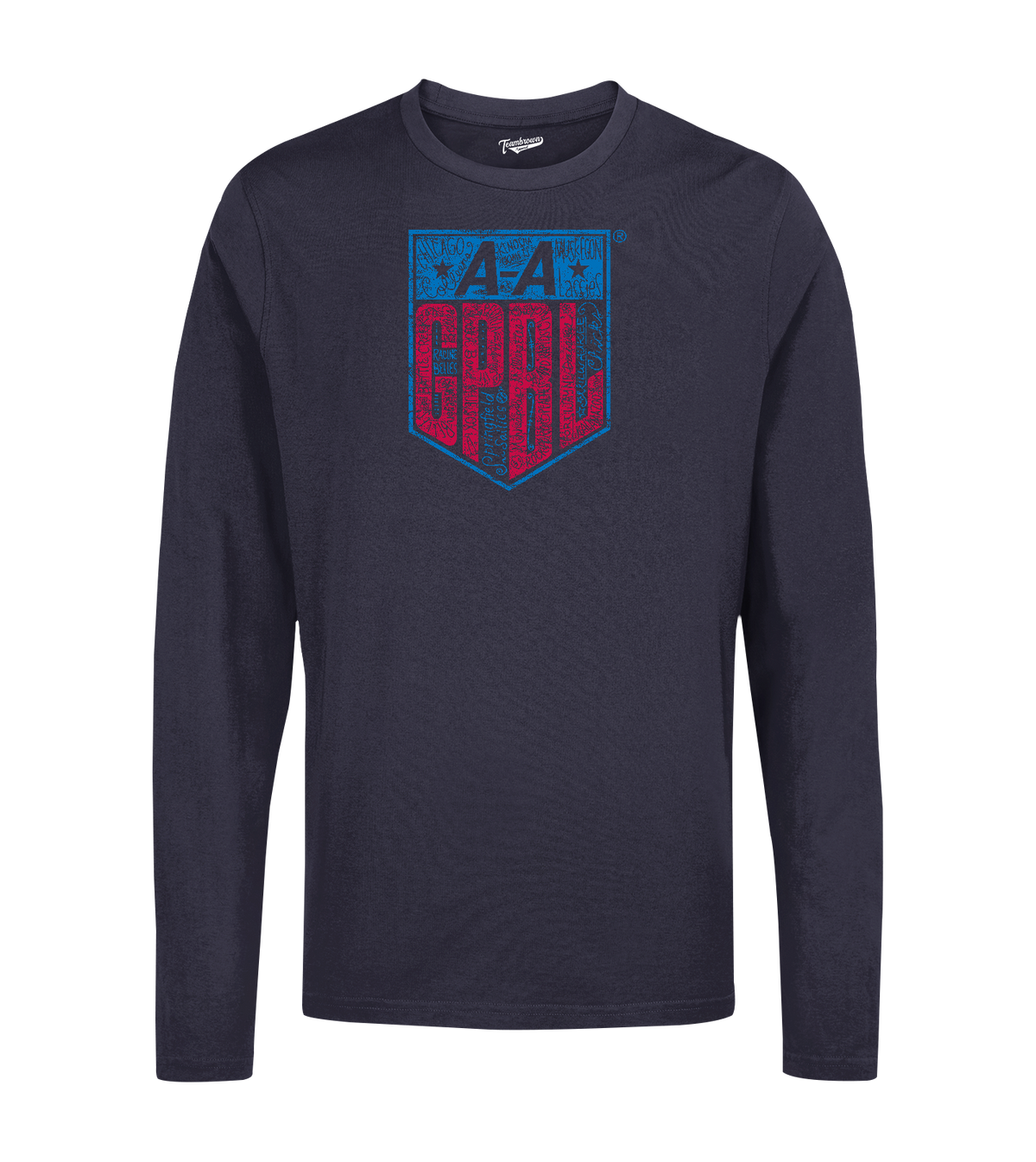 AAGPBL 1943-1954 - Unisex Long Sleeve Crew T-Shirt | Officially Licensed - AAGPBL