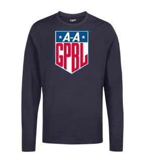 AAGPBL Shield Long Sleeve Crew T-Shirt | Officially Licensed - AAGPBL