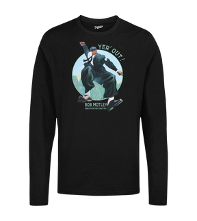 Bob Motley - Yer' Out! - Unisex Long Sleeve Shirt | Officially Licensed - YABBA BIRI PRODUCTIONS, INC.
