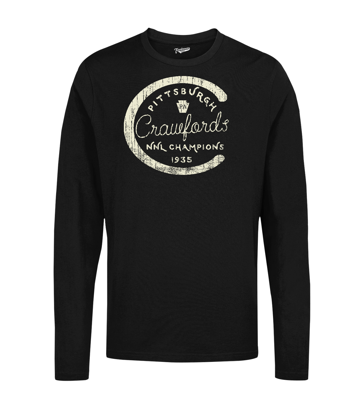 1935 Champions - Pittsburgh Crawfords - Unisex Long Sleeve Crew T-Shirt | Officially Licensed - NLBM