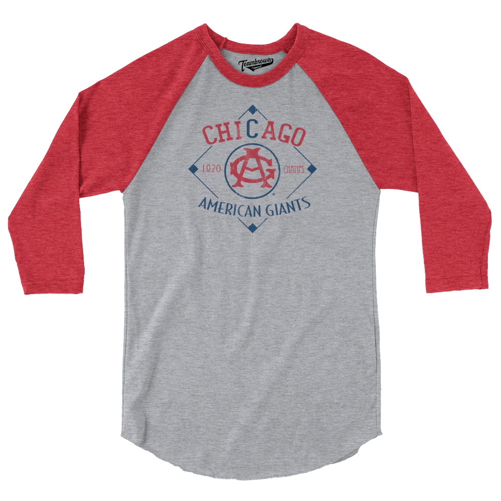 Chicago American Giants - 1920 Champions - 3/4 Sleeve Baseball Shirt | Officially Licensed - NLBM