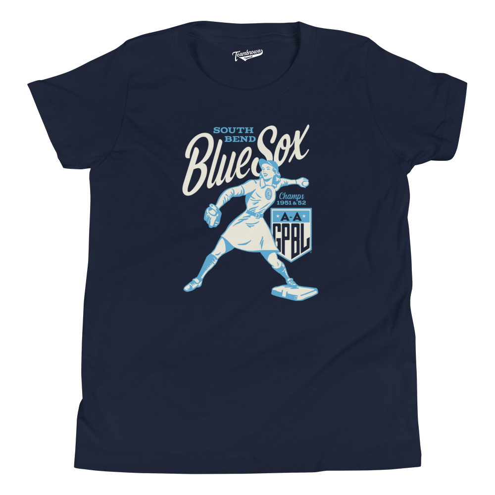 Diamond - South Bend Blue Sox Kids T-Shirt | Officially Licensed - AAGPBL