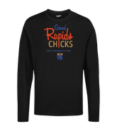 Grand Rapids Chicks Champions - Unisex Long Sleeve Crew T-Shirt | Officially Licensed - AAGPBL