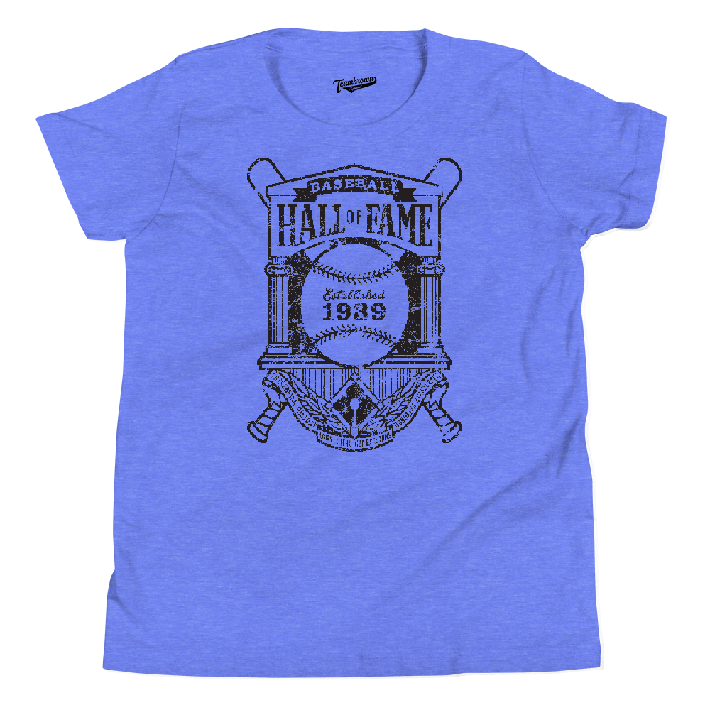 Baseball Hall of Fame Crest Logo - Kids T-Shirt | Officially Licensed - National Baseball Hall of Fame and Museum