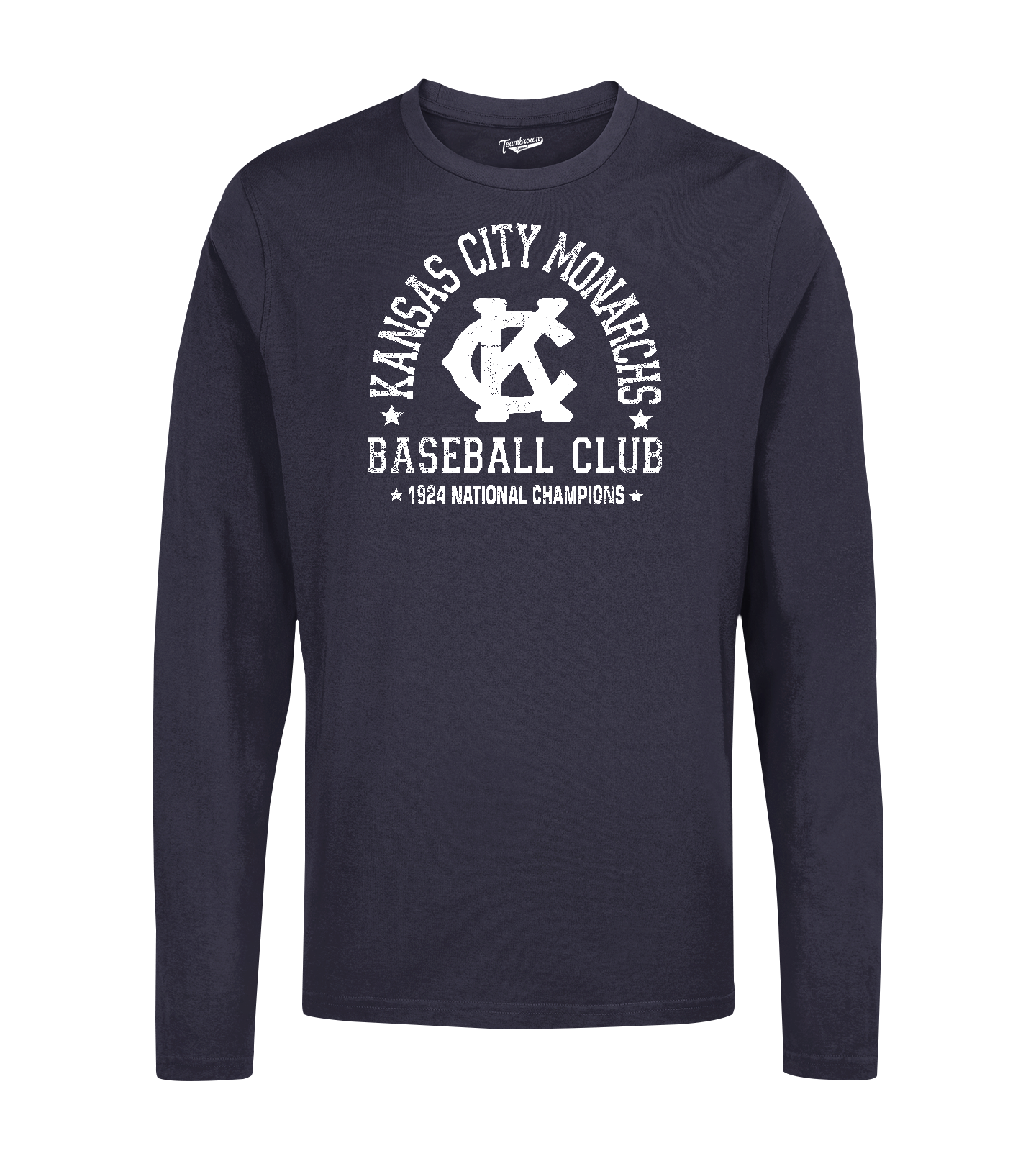 1924 Champions - Kansas City Monarchs - Unisex Long Sleeve Crew T-Shirt | Officially Licensed - NLBM