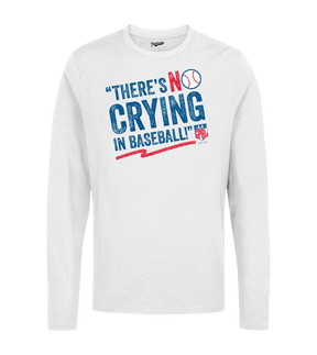AAGPBL - No Crying In Baseball - Long Sleeve T-Shirt | Officially Licensed - AAGPBL