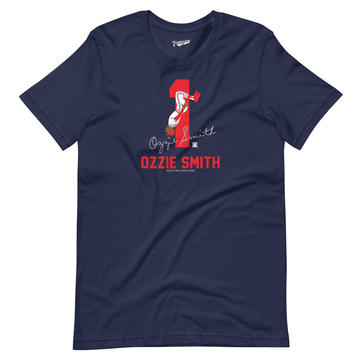 Baseball Hall of Fame Members - Ozzie Smith - Silhouette - Unisex T-Shirt