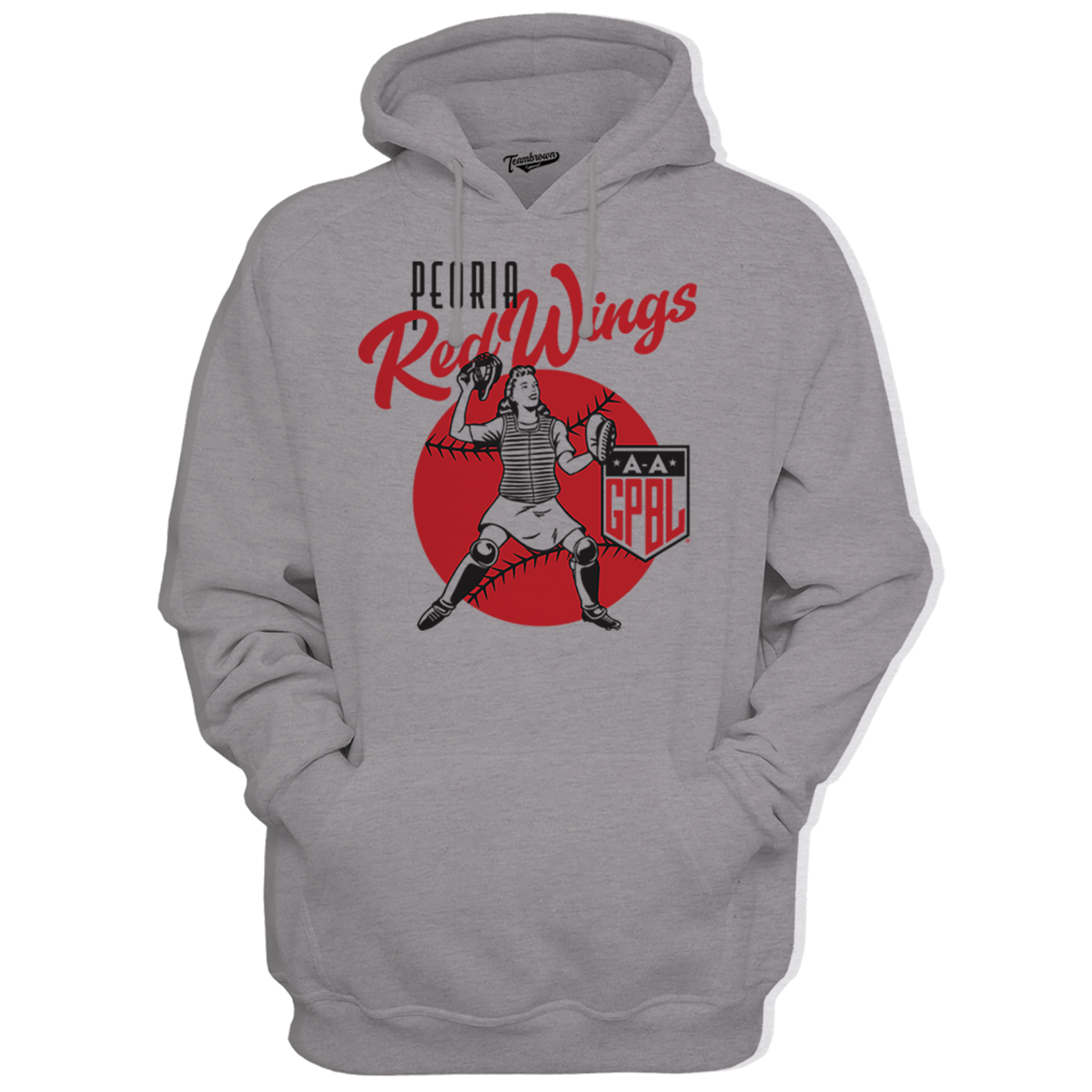 Diamond - Peoria Redwings Unisex Premium Hoodie | Officially Licensed - AAGPBL