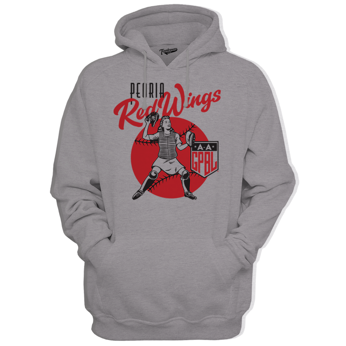 Diamond - Peoria Redwings Unisex Premium Hoodie | Officially Licensed - AAGPBL