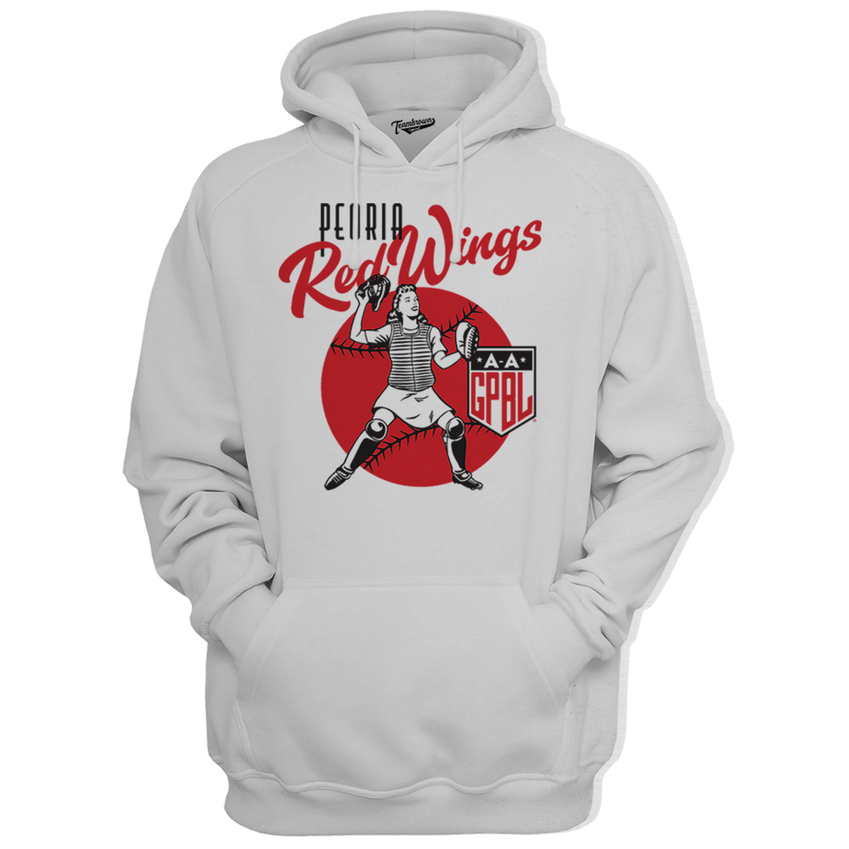Peoria Redwings - Girls Professional Baseball Unisex Retro T-Shirt S
