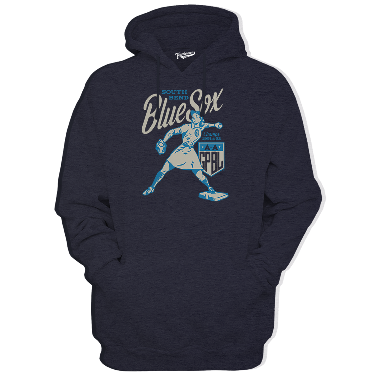 Diamond - South Bend Blue Sox Unisex Premium Hoodie | Officially Licensed - AAGPBL