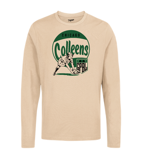 Diamond - Chicago Colleens - Unisex Long Sleeve Crew T-Shirt | Officially Licensed - AAGPBL