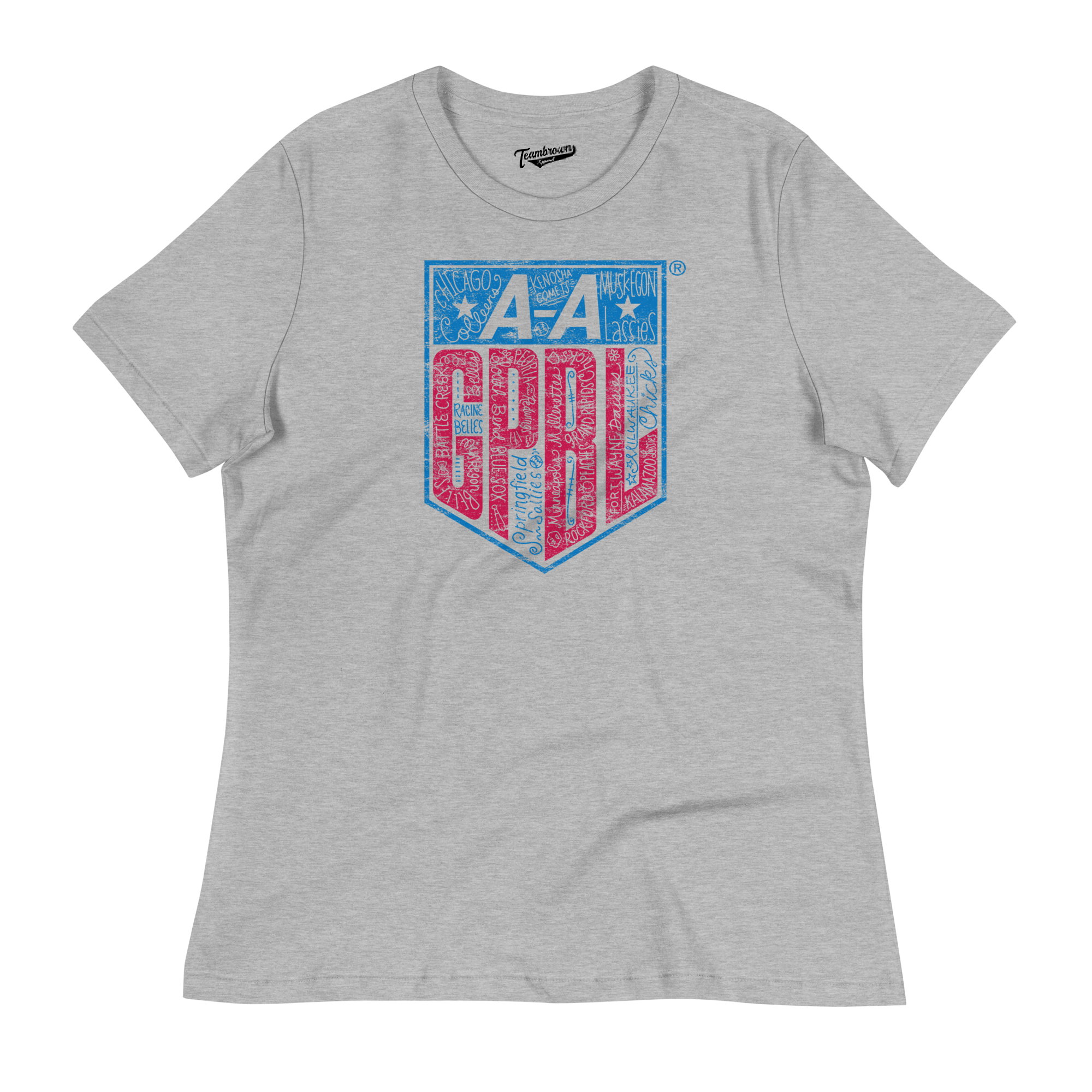 AAGPBL 1943-1954 - Women's Relaxed Fit T-Shirt | Officially Licensed - AAGPBL