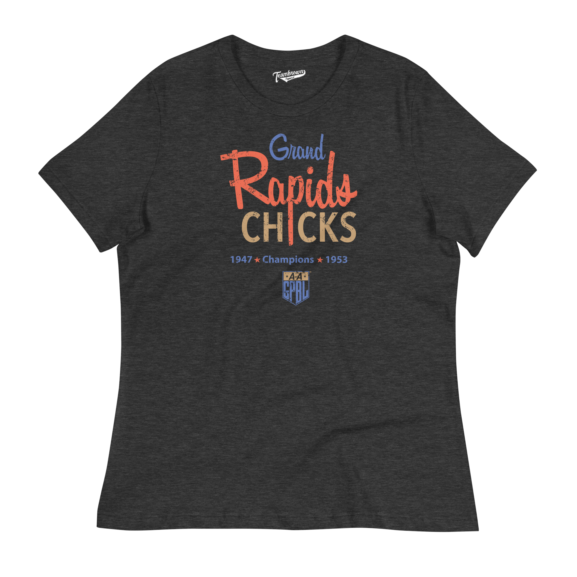 Grand Rapids Chicks Champions - Women's Relaxed Fit T-Shirt | Officially Licensed - AAGPBL