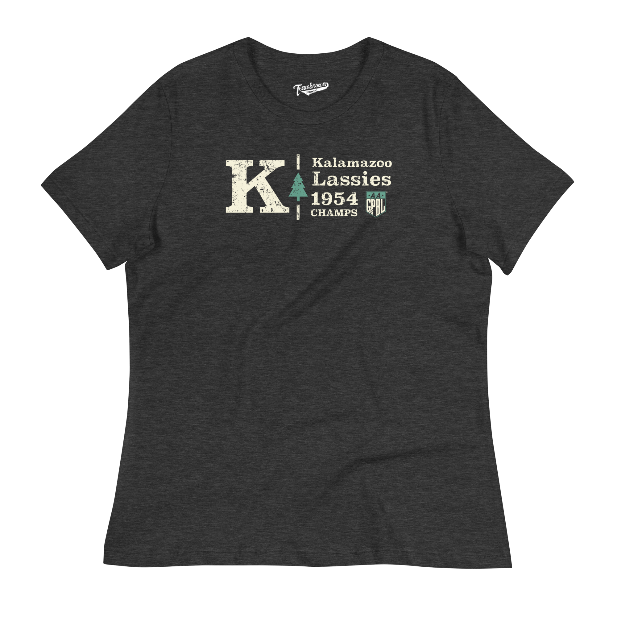 Kalamazoo Lassies Champions - Women's Relaxed Fit T-Shirt | Officially Licensed - AAGPBL