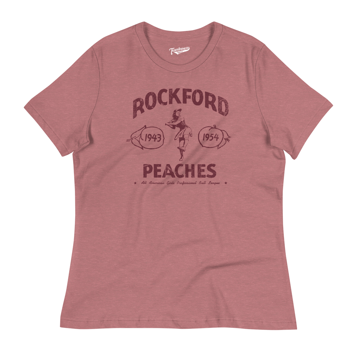 Rockford Peaches Program - Women's Relaxed Fit T-Shirt | Officially Licensed - AAGPBL