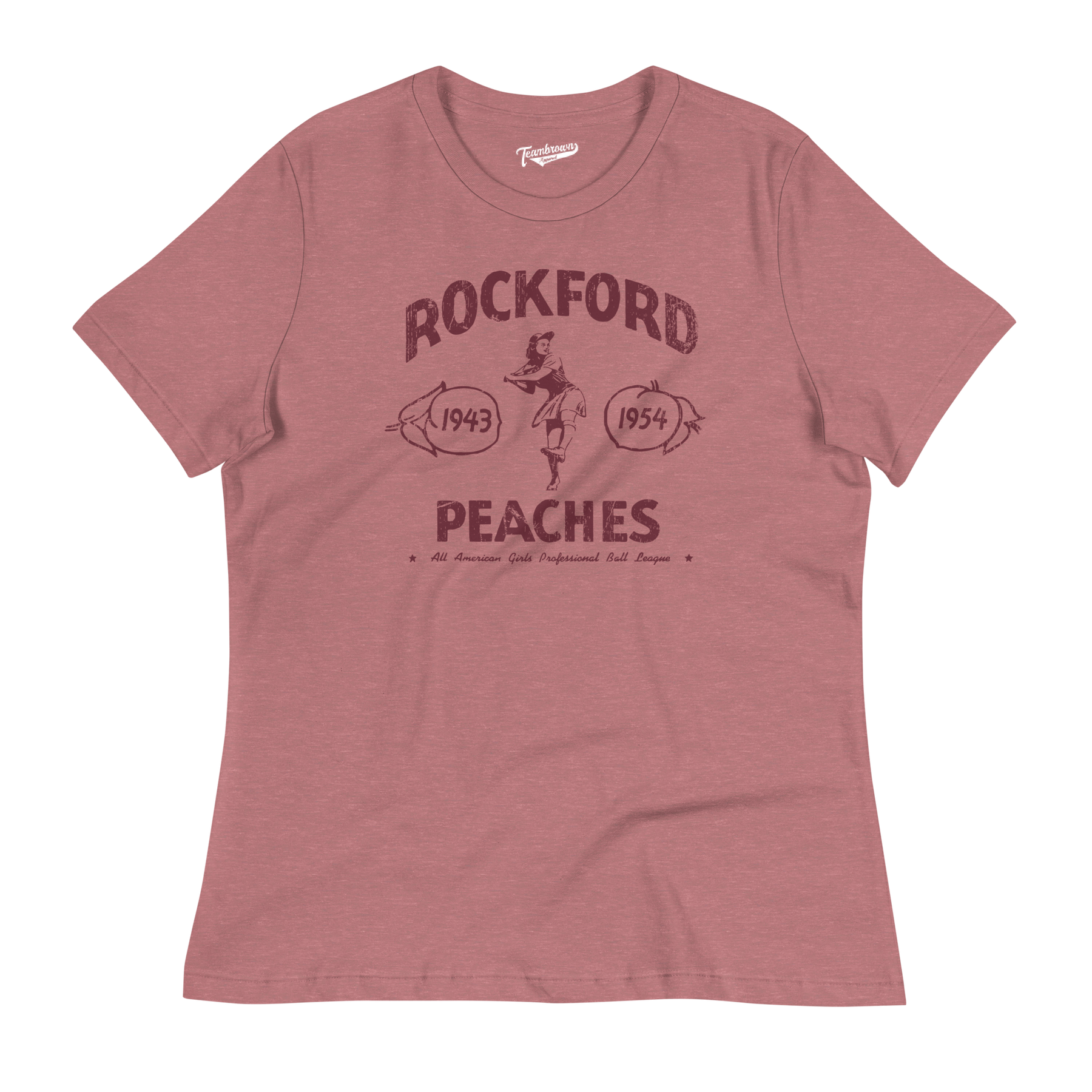 Rockford Peaches Program - Women's Relaxed Fit T-Shirt | Officially Licensed - AAGPBL