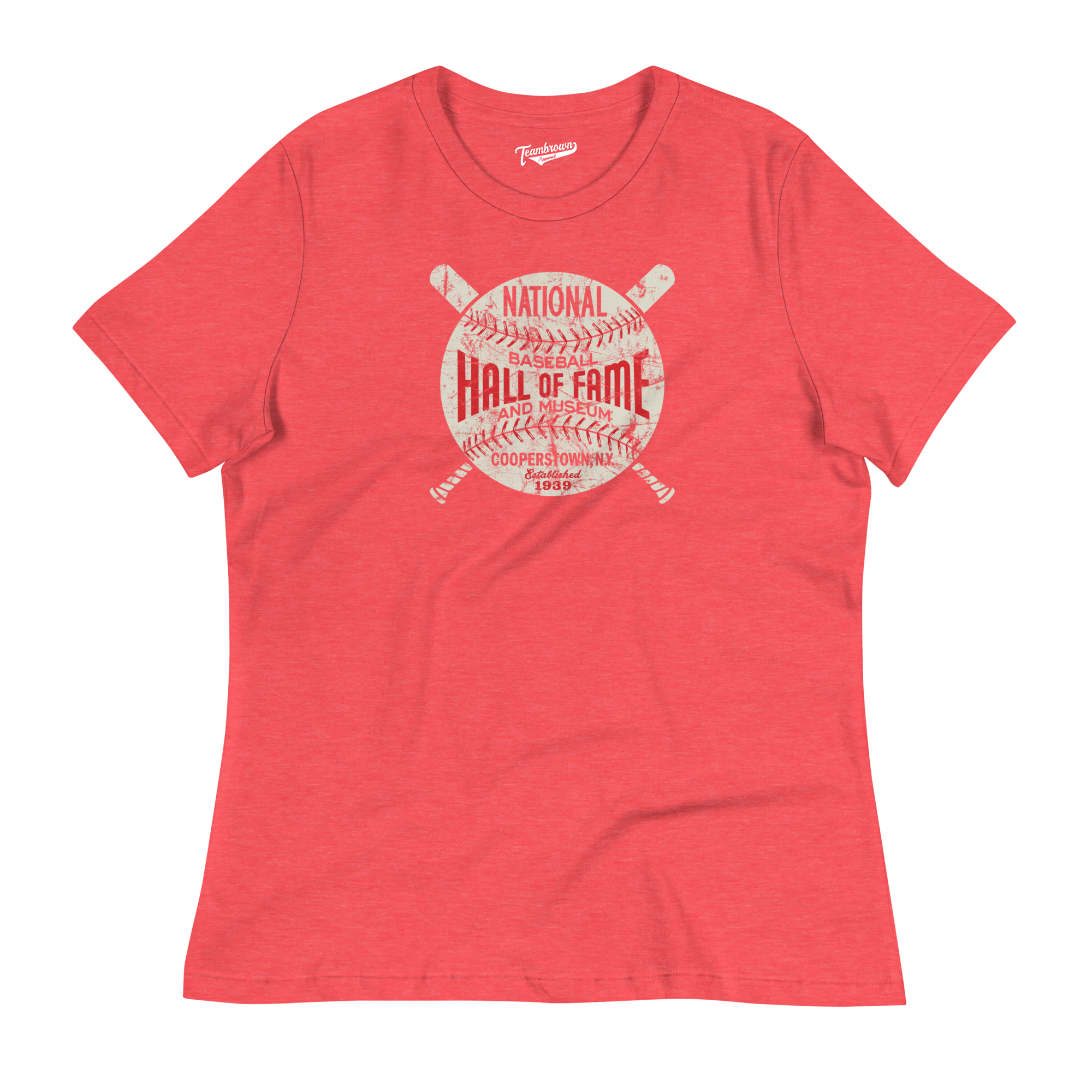Baseball Hall of Fame - Circle Logo - Women's Relaxed Fit T-Shirt | Officially Licensed - National Baseball Hall of Fame and Museum