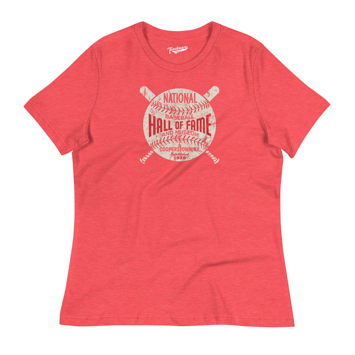 Baseball Hall of Fame - Circle Logo - Women's Relaxed Fit T-Shirt | Officially Licensed - National Baseball Hall of Fame and Museum