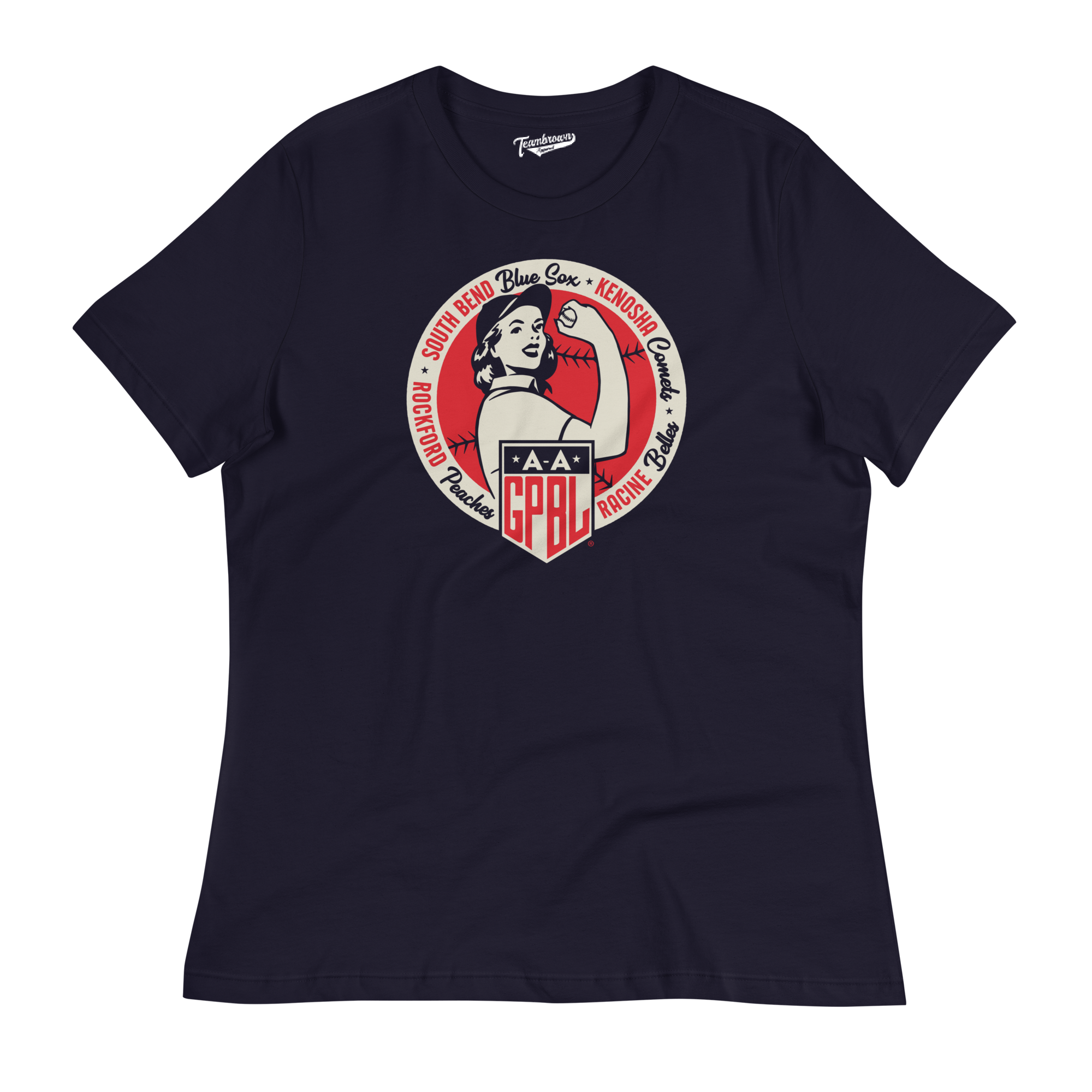 AAGPBL Original Four - Women's Relaxed Fit T-Shirt | Officially Licensed - AAGPBL
