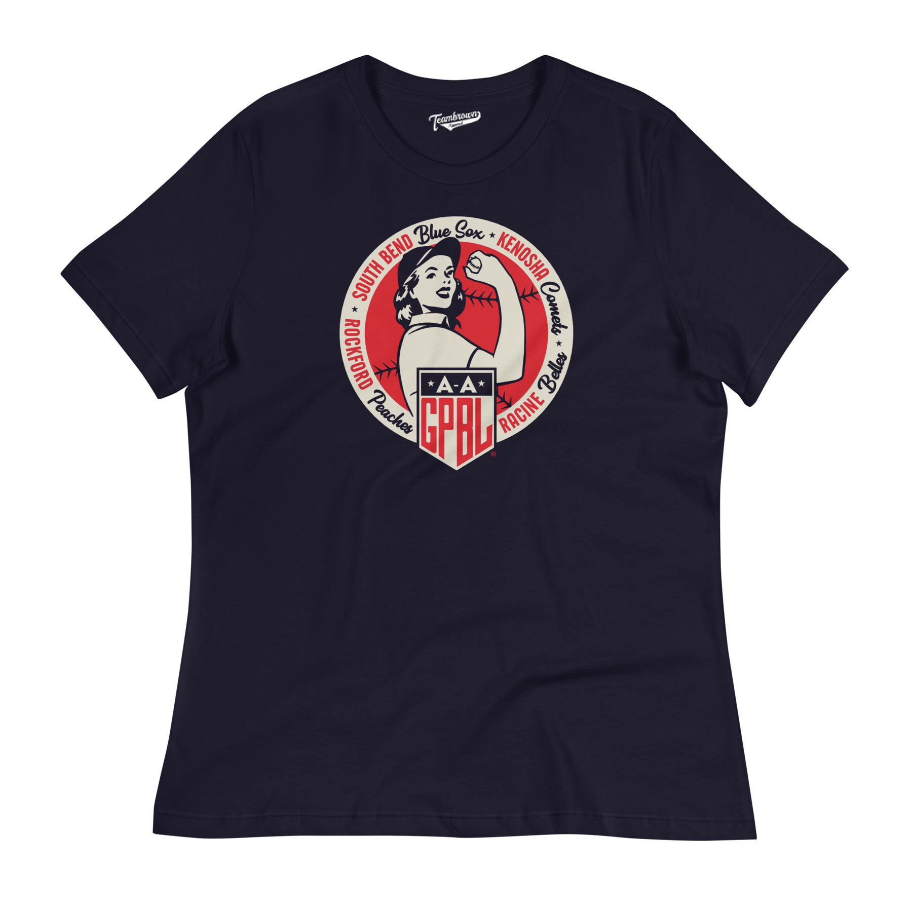 AAGPBL Original Four - Women's Relaxed Fit T-Shirt | Officially Licensed - AAGPBL